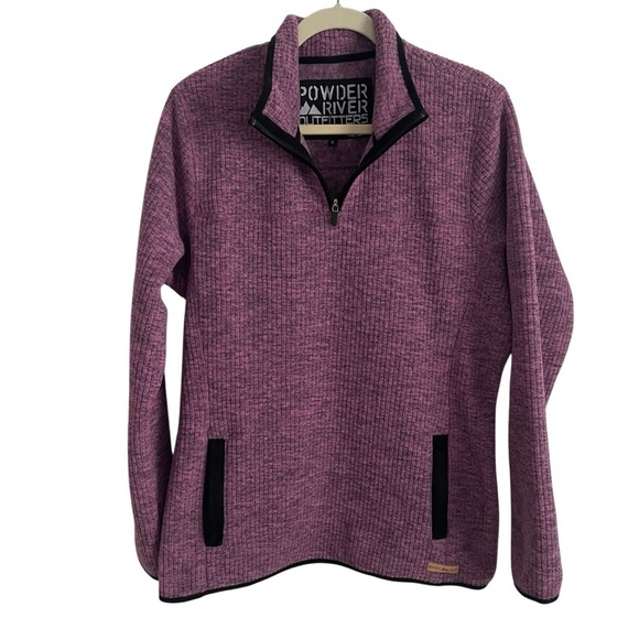 Panhandle Powder River Outfitters Pullover Jacket size XL purple black zip - Picture 1 of 10